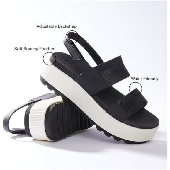 Platform Sandals Womens Waterproof EVA Foam Arch Support Beach Slides - Picture 3 of 8